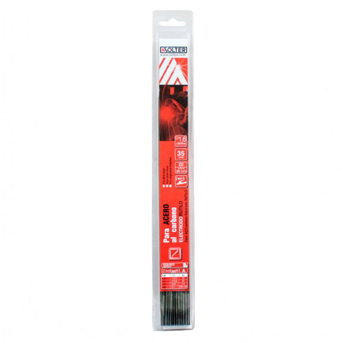 Solter Électrode rutilo pour acier au carbone Ø 2 mm, blister 35 pièces Solter Électrode rutilo pour acier au carbone Ø 2 mm, blister 35 pièces