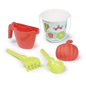 Ecoiffier Brouette de jardin enfant - Ensemble de jouets de jardinage avec seau, arrosoir, râteau, pelle et moule - Jeu extérieur éducatif pour enfants Ecoiffier Brouette de jardin enfant - Ensemble de jouets de jardinage avec seau, arrosoir, râteau, pelle et moule - Jeu extérieur éducatif pour enfants