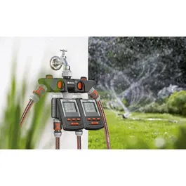 Gardena Sélecteur d'arrosage 4 voies Modèle 8194-20 avec Connexion Unique GARDENA System, Réglage Indépendant, Garantie 5 Ans