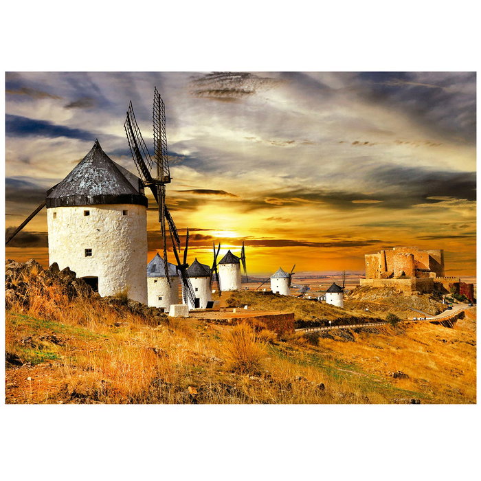 Educa Puzzle adulte 1500 pièces en espagnol, motif Moulins de Vent de Consuegra, Ref. 19618 (85 x 60 cm)