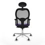 Piqueras y Crespo Chaise de Bureau 2D086G1 Lila avec Appui-tête