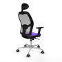 Piqueras y Crespo Chaise de Bureau 2D086G1 Lila avec Appui-tête