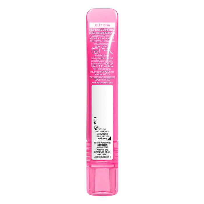 Nyx Professional Makeup - Gloss à lèvres volumisant et brillant JELLY JOB #Jelly Icing - Hydratant, effet gelée, parfumé - 1 unité Nyx Professional Makeup - Gloss à lèvres volumisant et brillant JELLY JOB #Jelly Icing - Hydratant, effet gelée, parfumé - 1 unité