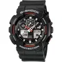 CASIO G-Shock Montre GA-100-1A4ER Quartz Noir - Résine, 20 ATM, Double Affichage, Chronomètre, Alarme, Éclairage LED