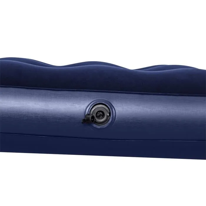 Bestway - Matelas gonflable de camping 1 place - 185 x 76 x 22 cm - Charge max 150 kg - Surface floquée, structure à ressorts, valve rapide Bestway - Matelas gonflable de camping 1 place - 185 x 76 x 22 cm - Charge max 150 kg - Surface floquée, structure à ressorts, valve rapide