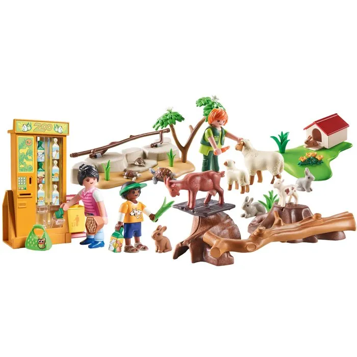 Playmobil 72007 - Kit Mini Zoo avec Animaux de la Ferme, 63 Pièces, Jeu de Rôle Éducatif pour Enfants Dès 4 Ans Playmobil 72007 - Kit Mini Zoo avec Animaux de la Ferme, 63 Pièces, Jeu de Rôle Éducatif pour Enfants Dès 4 Ans