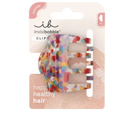 Invisibobble Clipstar M #Confetti Spark 1u - Pince à cheveux élastique taille moyenne, maintien sûr et durable