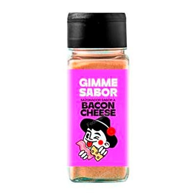 GIMME Sazonador Bacon Cheese 55g - Assaisonnement Vegan, Sans Gluten, Saveur Bacon et Fromage Gouda - pour Soupes, Salades, Tofu GIMME Sazonador Bacon Cheese 55g - Assaisonnement Vegan, Sans Gluten, Saveur Bacon et Fromage Gouda - pour Soupes, Salades, Tofu
