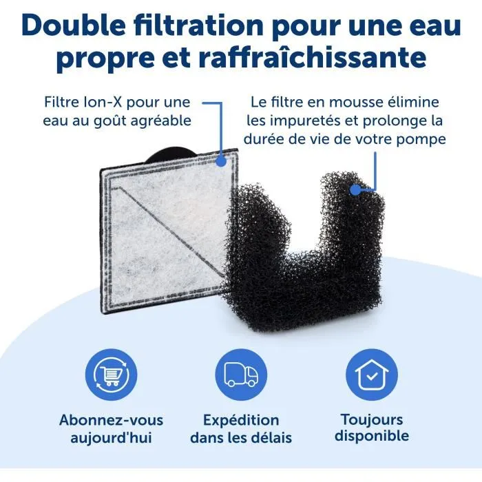 Petsafe VIVA Fontaine à Eau pour Chien et Chat 4,1 L - Distribution d'Eau Fraîche Filtée - Réservoir Large - Blanc