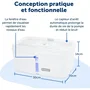 Petsafe VIVA Fontaine à Eau pour Chien et Chat 4,1 L - Distribution d'Eau Fraîche Filtée - Réservoir Large - Blanc