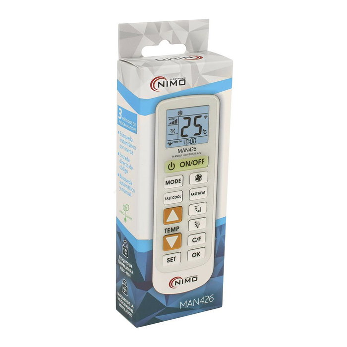 Nimo Télécommande universelle pour climatisation Blanche Nimo Télécommande universelle pour climatisation Blanche