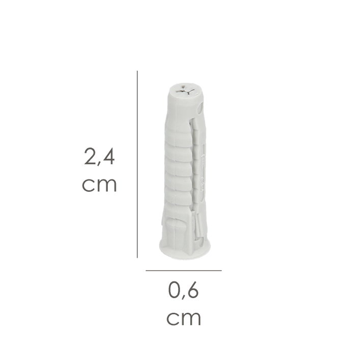WOLFPACK LINEA PROFESIONAL Chevilles d'expansion Nylon 5 x 25 mm (Boîte de 200 unités) WOLFPACK LINEA PROFESIONAL Chevilles d'expansion Nylon 5 x 25 mm (Boîte de 200 unités)