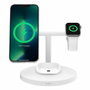 Belkin BoostCharge Pro WIZ032KQWH Station de recharge 3-en-1 Qi2 - Blanc