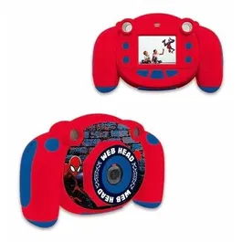 Lexibook Appareil Photo Numérique Enfant Spiderman - Ecran LCD 2 Pouces, Grand Angle 100 Degrés, Photos et Vidéos Haute Résolution, Rouge