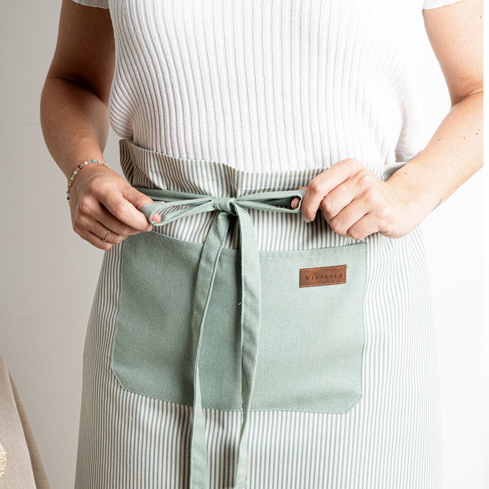 Vinthera Tablier de Cuisine Recyclé Okapi 50x110 cm Bicolore Textile Oeko-Tex Longue Durée Vinthera Tablier de Cuisine Recyclé Okapi 50x110 cm Bicolore Textile Oeko-Tex Longue Durée