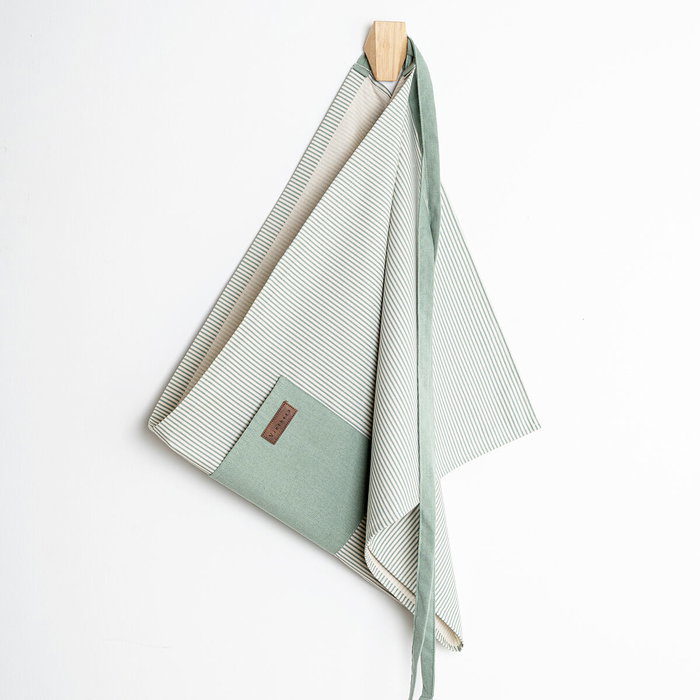 Vinthera Tablier de Cuisine Recyclé Okapi 50x110 cm Bicolore Textile Oeko-Tex Longue Durée Vinthera Tablier de Cuisine Recyclé Okapi 50x110 cm Bicolore Textile Oeko-Tex Longue Durée