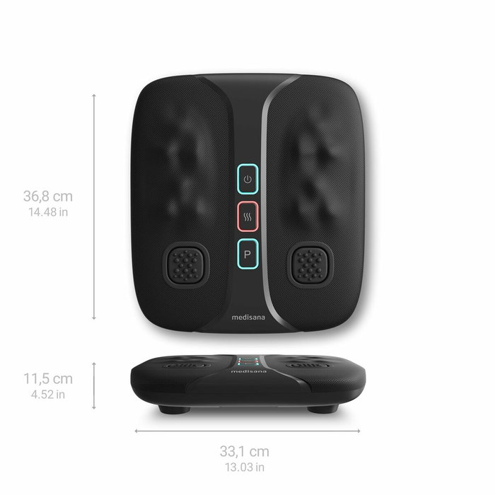 Medisana LM 100 Masseur 2 en 1 Pieds et Jambes avec Shiatsu et Chauffant, Noir