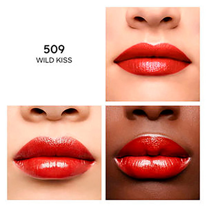Guerlain Baume à Lèvres KISSKISS SHINE BLOOM #509-Wild Kiss Rouge à Lèvres Éclatant 3.2g Soin Floral Hydratant 24h