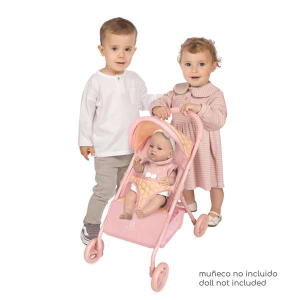 Decuevas Chaise pour poupée 4 roues - pour poupées jusqu'à 50 cm, honey Decuevas Chaise pour poupée 4 roues - pour poupées jusqu'à 50 cm, honey