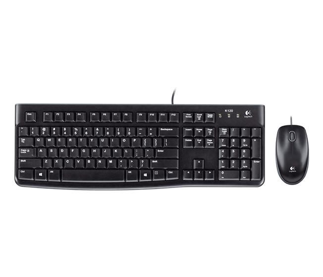 Logitech Clavier et Souris Filaire USB avec Disposition Allemande (QWERTZ) - Noir Logitech Clavier et Souris Filaire USB avec Disposition Allemande (QWERTZ) - Noir
