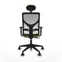 Piqueras y Crespo Chaise de Bureau Motilla Pistache et Blanc