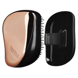 Tangle Teezer Brosse à cheveux démêlante Compact Gold Rouse - Démêlage sans douleur pour tous types de cheveux, idéale pour voyage