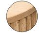Giftdecor Table d'appoint Ondas Naturel 38 cm bois (Set de 4)