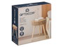 Giftdecor Table d'appoint Ondas Naturel 38 cm bois (Set de 4)