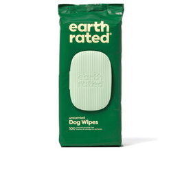 Earth Rated Lingettes pour Animaux Bio Sans Parfum 100 Unités Hypoallergéniques Compostables