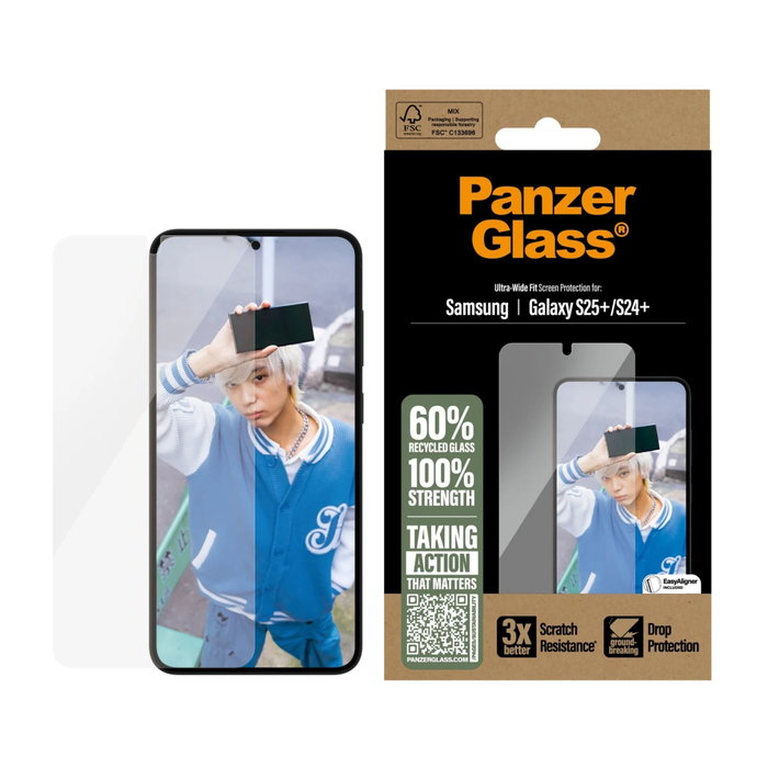 PanzerGlass Film Protecteur pour Samsung S25+-S24+ PanzerGlass Film Protecteur pour Samsung S25+-S24+