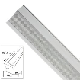 WOLFPACK LINEA PROFESIONAL Couvre-joint adhésif pour céramique métal argenté 98,5 cm