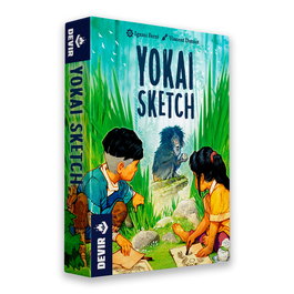 DEVIR - Jeu de société Yokai Sketch, jeu de dessin et de déduction, en espagnol, pour 12 ans et plus