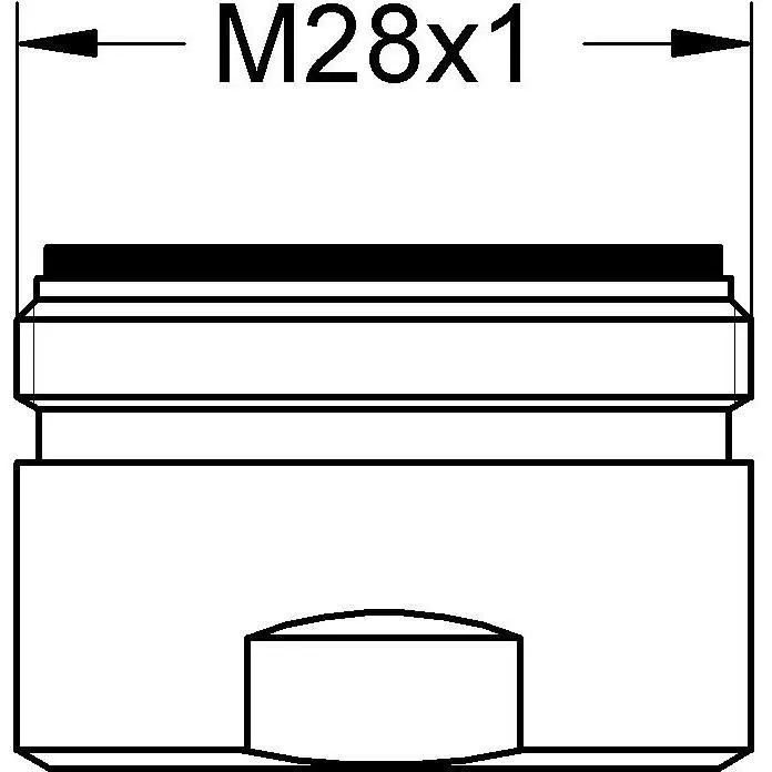 GROHE Mousseur Chromé 13927000 - Filetage Externe M 28 x 1 - Aérateur Classe C - Débit 30 L/min à 3 Bars - Technologie StarLight