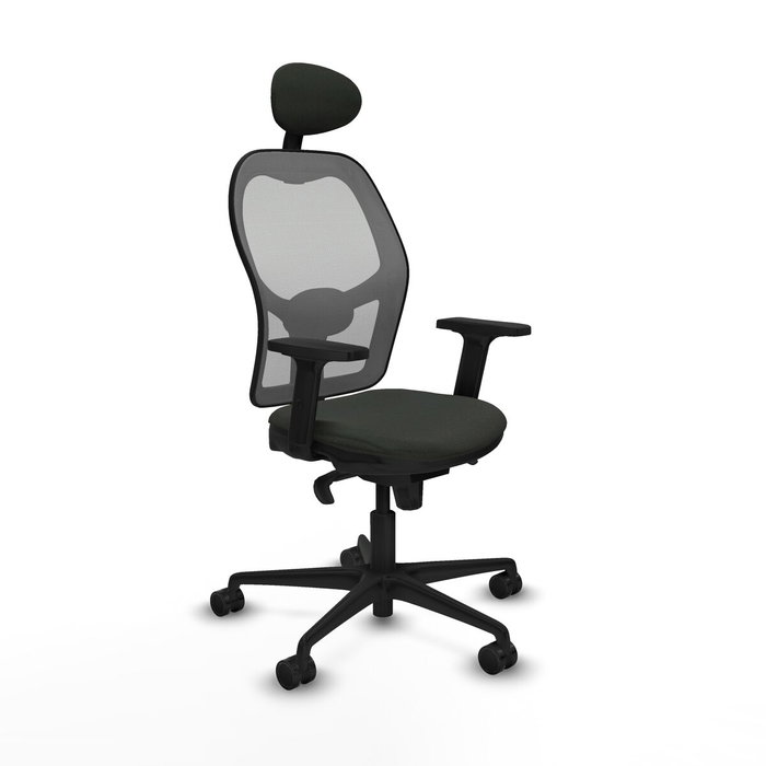 Piqueras y Crespo Chaise de Bureau avec Appui-tête 2D036N1 Noir Piqueras y Crespo Chaise de Bureau avec Appui-tête 2D036N1 Noir