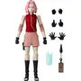 Bandai Anime Heroes Figurine Naruto Shippuden Sakura Haruno 17 cm - Figurine articulée avec 16 points, 4 jeux de mains, kunai et attaque