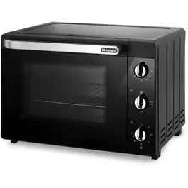 Delonghi EO 40112.BK Mini-four 40 L Noir Chaleur tournante 2000 W Porte double vitrage 51.5 x 44 x 36 cm