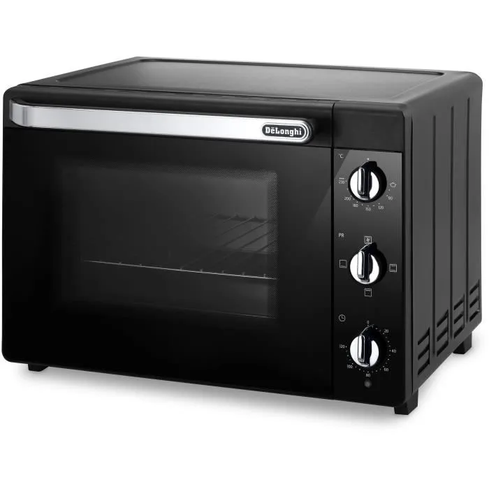 Delonghi EO 40112.BK Mini-four 40 L Noir Chaleur tournante 2000 W Porte double vitrage 51.5 x 44 x 36 cm Delonghi EO 40112.BK Mini-four 40 L Noir Chaleur tournante 2000 W Porte double vitrage 51.5 x 44 x 36 cm