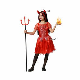 BigBuy Carnival Déguisement Diablesse Démon Rouge pour Enfant, 3-4 Ans
