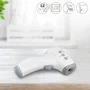Medisana TM A79 Thermomètre frontal infrarouge sans contact, mesure température corporelle et ambiante (0-100 °C), alarme fièvre 3 couleurs, 50 mémoires, écran LCD