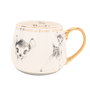 WIDDOP & CO Tasse Bambi Disney en Porcelaine de Chine avec Illustrations et Détails Dorés