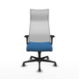 Piqueras y Crespo Chaise de Bureau Albacete Bleu clair et Blanc