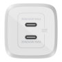 Belkin WCH011vfWH Boost Charge Pro 45W Chargeur mural GaN 2 ports USB-C avec Power Delivery 3.0