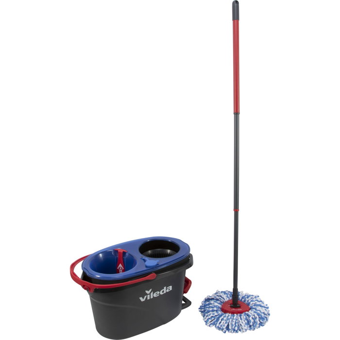 Vileda H2PrO Spin Mop System Dual-Tank System avec seau à double réservoir Vileda H2PrO Spin Mop System Dual-Tank System avec seau à double réservoir