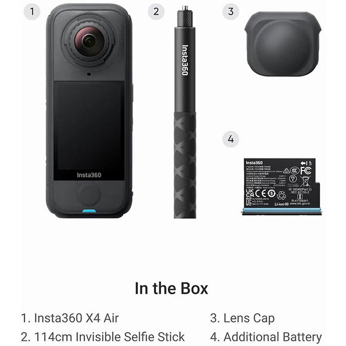 Insta360 X4 Air Air Starter Bundle Noir