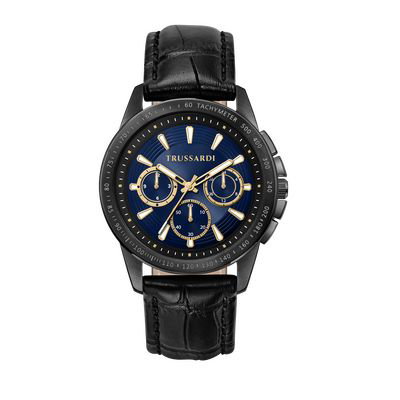 Trussardi R2451153001 T-Hawk 44mm Cadran Bleu Bracelet Noir Trussardi R2451153001 T-Hawk 44mm Cadran Bleu Bracelet Noir