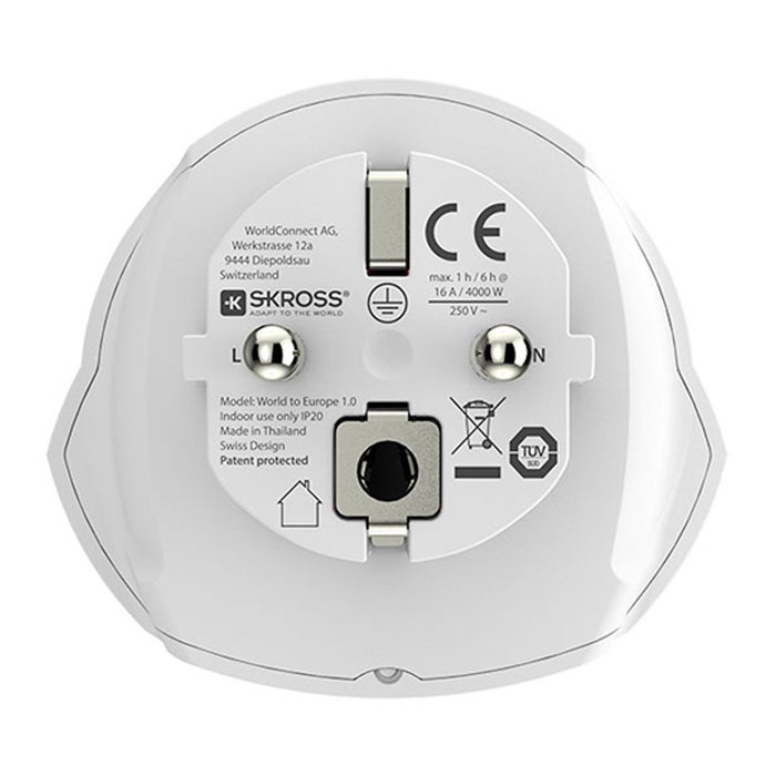 Adaptateur de courant Skross 1500211-E Européen International