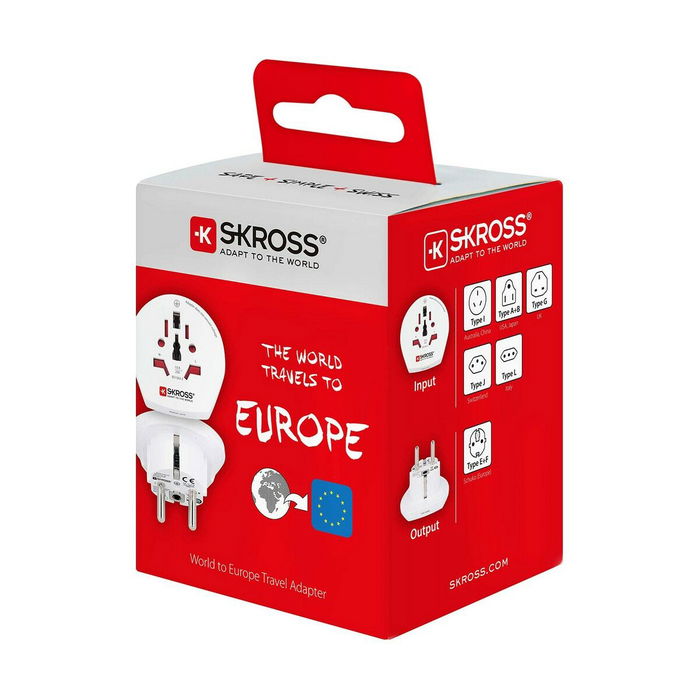 Adaptateur de courant Skross 1500211-E Européen International Adaptateur de courant Skross 1500211-E Européen International