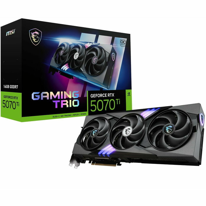 MSI GeForce RTX 5070 Ti Gaming Trio OC 16Go GDDR7 Noir