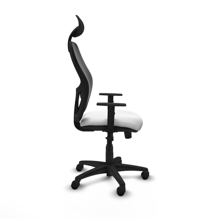 Piqueras Y Crespo Silla Alocén - Assise Blanche et Dossier Noir Piqueras Y Crespo Silla Alocén - Assise Blanche et Dossier Noir