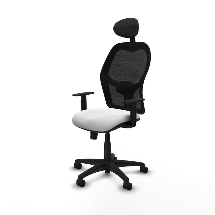 Piqueras Y Crespo Silla Alocén - Assise Blanche et Dossier Noir Piqueras Y Crespo Silla Alocén - Assise Blanche et Dossier Noir